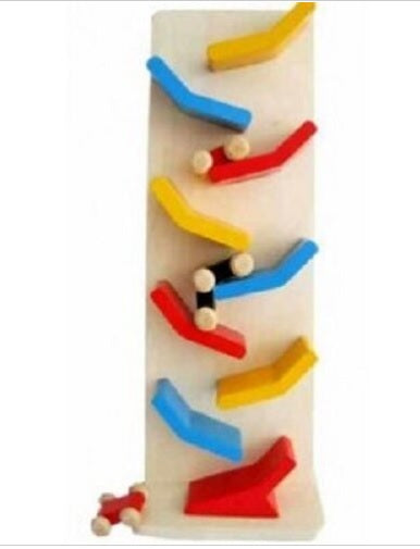 Wooden Zig Zag car racer toy