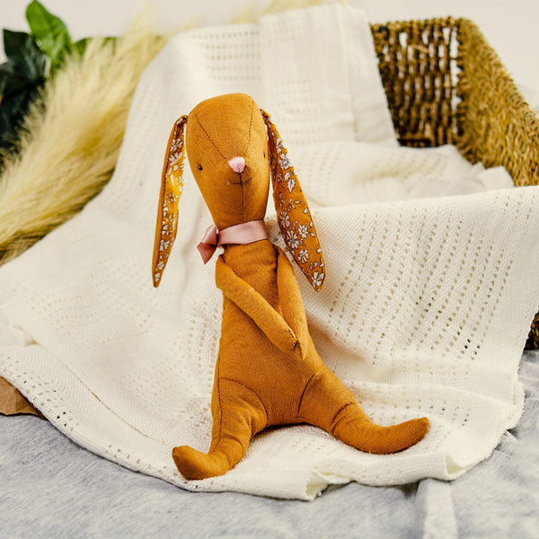Cotton Handmade Rabbit - Earth