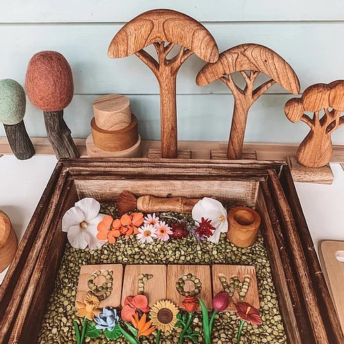 Extra Large Papoose Natural Nested Tray Set