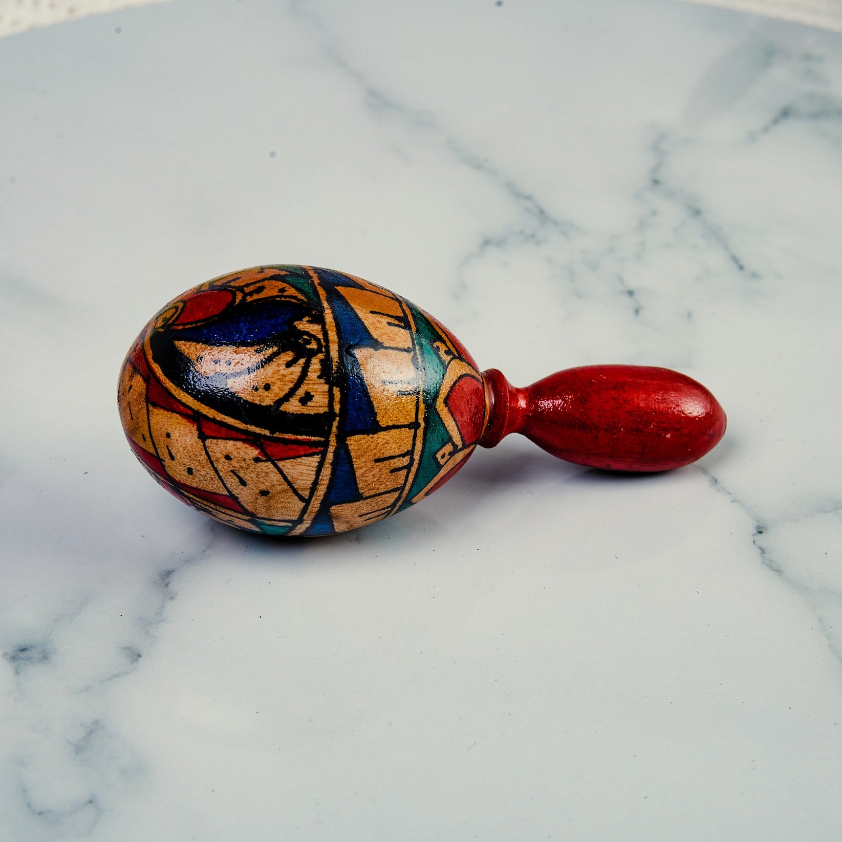 Wood Handpainted Maracas