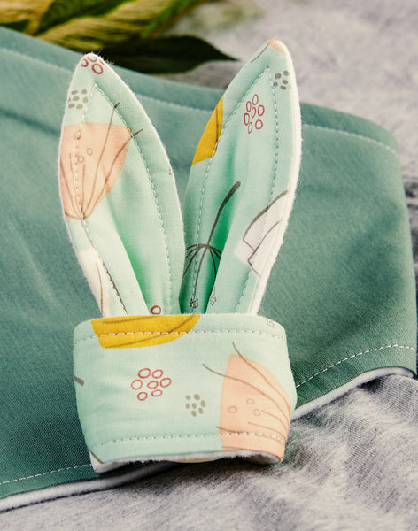 Wood and Cotton Teether - Blue