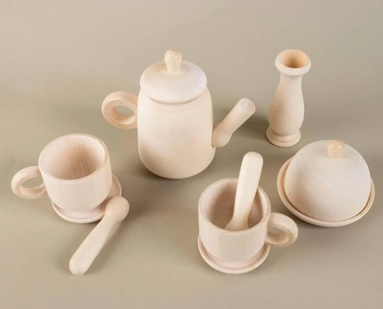 Real Size Wooden Tea Set - Play Kitchen