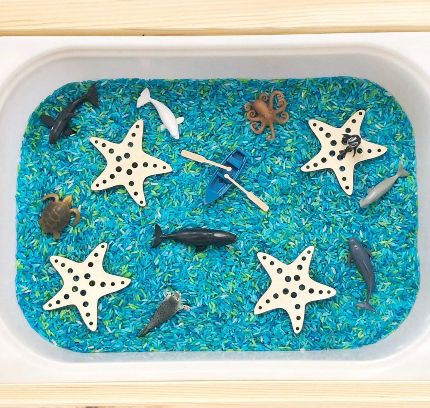 Wooden Starfish 5pcs - Imaginative Play