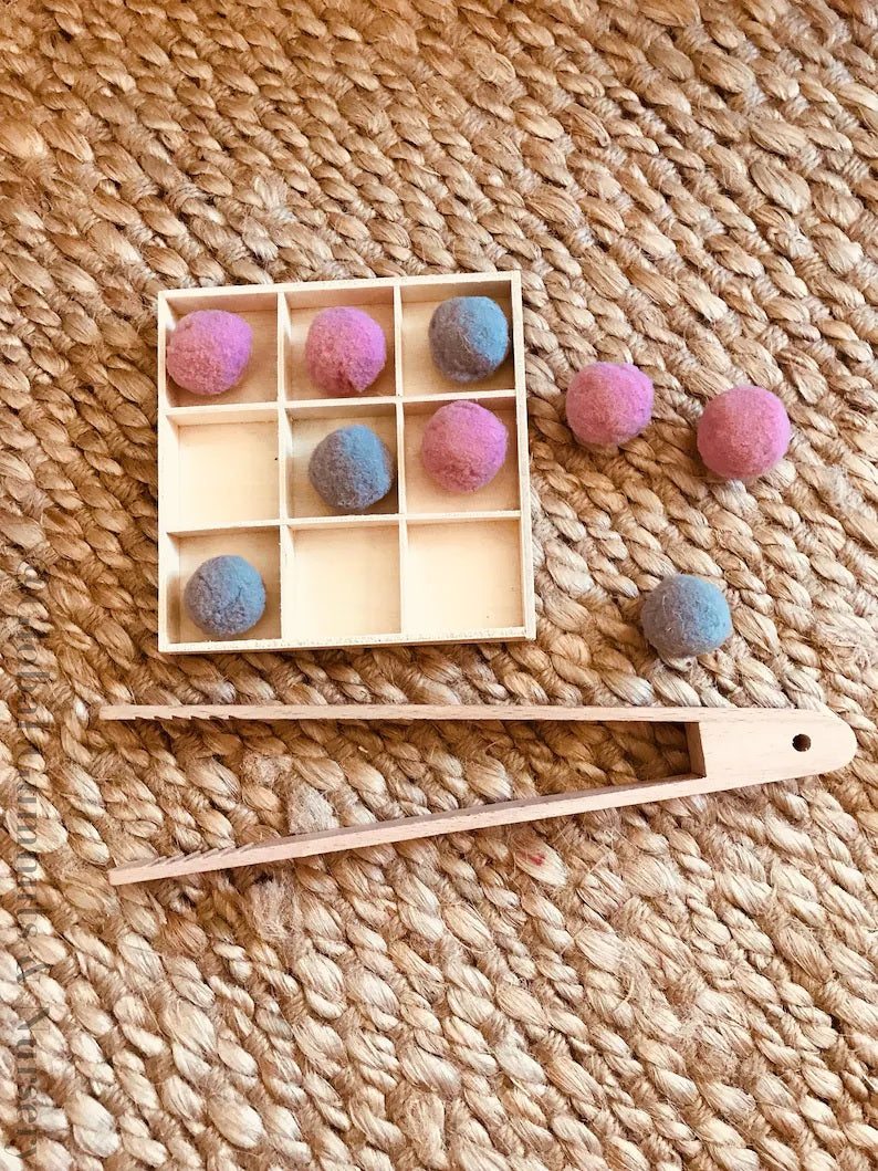 Square sorting box small - 9 compartments