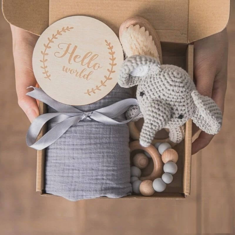 Sweet Cheeks - Unisex infant rattle gift pack