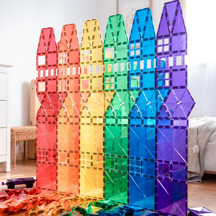 Learn & Grow Magnetic Tiles - 64 pc