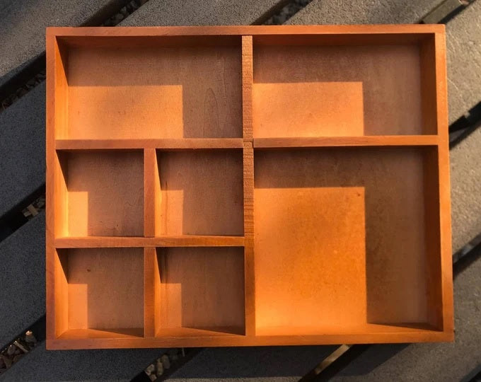 Large Square Sorting Tray With 7 Dividers