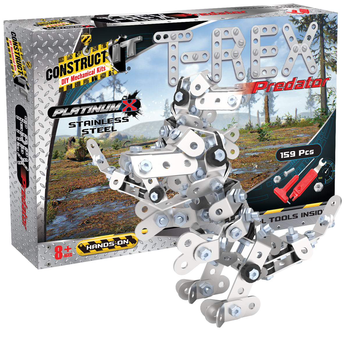 Platinum X - T-Rex Dinosaurs STEM Toy 159 Pcs