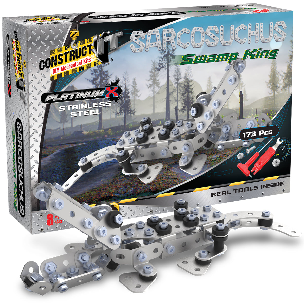 Platinum X - Sarcosuchus Dinosaurs STEM Toy 173Pces