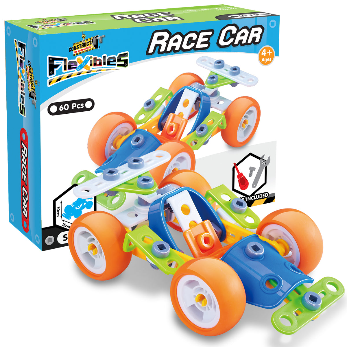 Flexibles - Race Car STEM Toy 60pcs