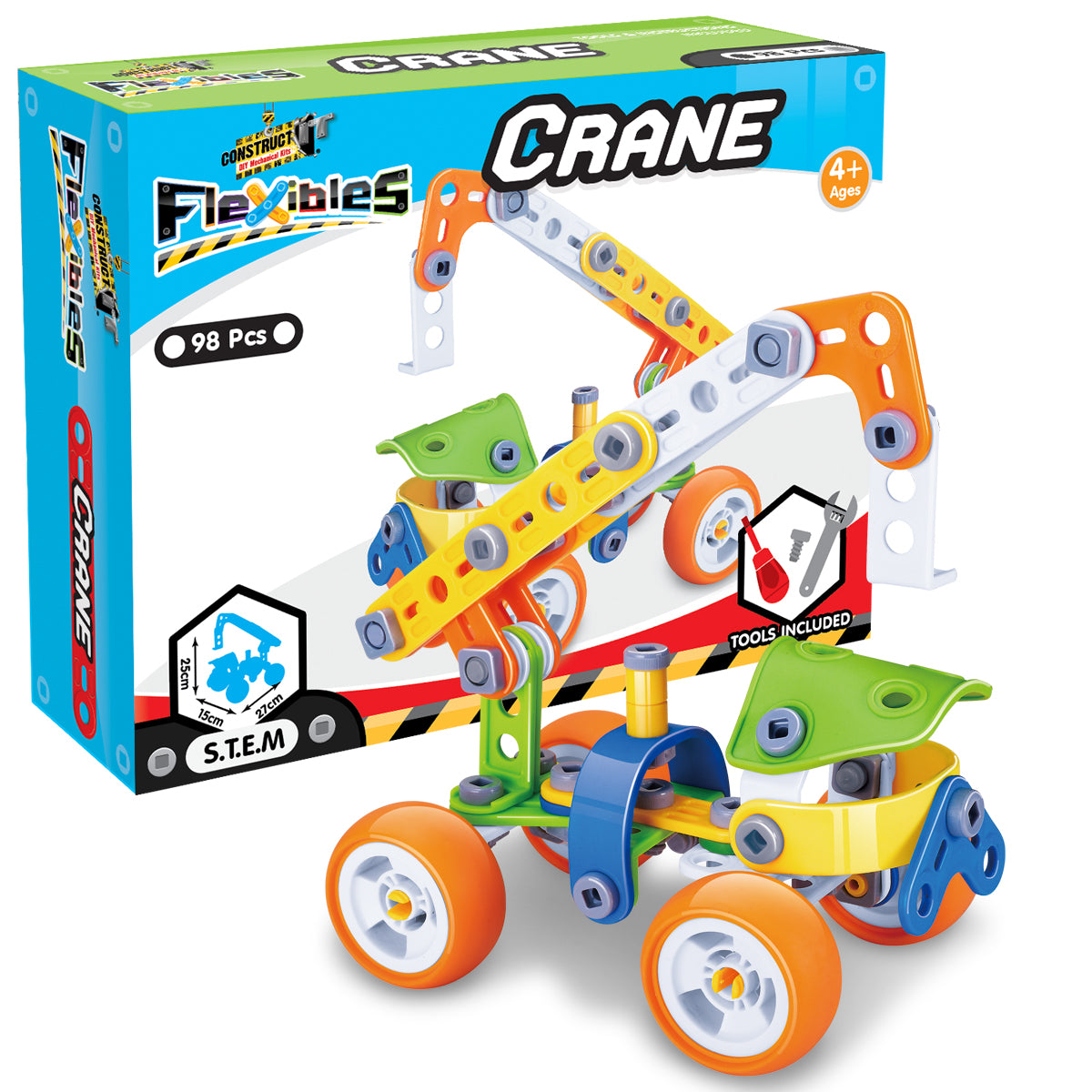 Flexible - Crane STEM Construction Toy 100 pcs