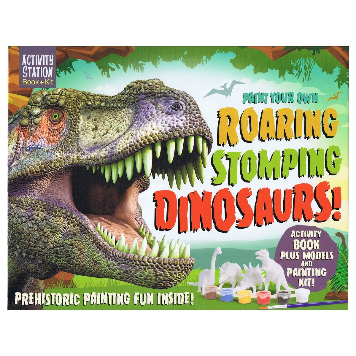 Paint Your Own Roaring Stomping Dinosaurs