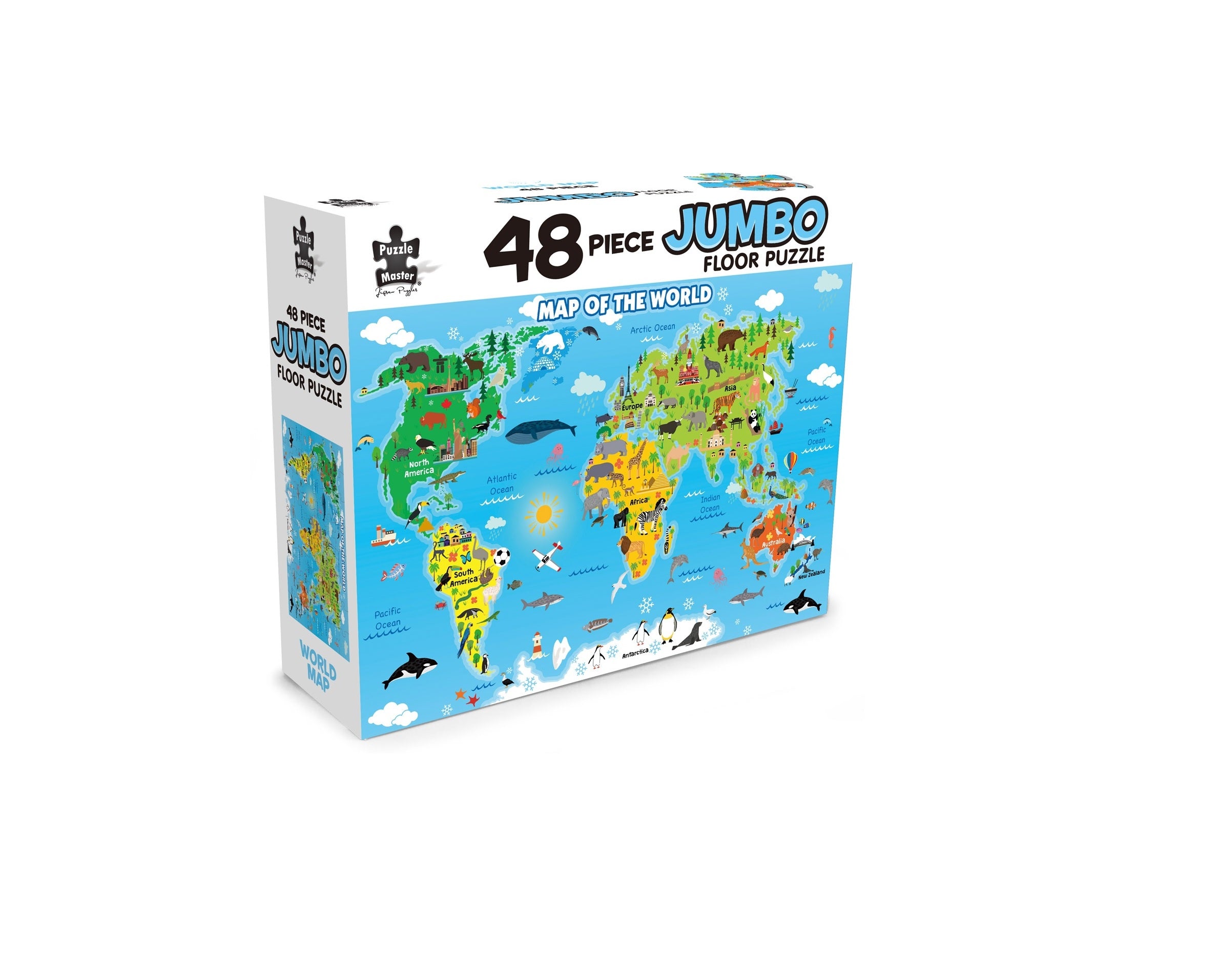 48 Piece Jumbo Floor World Map - First Puzzle
