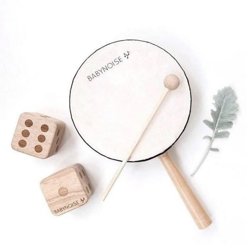 Wooden Hand Held Drums - Babynoise